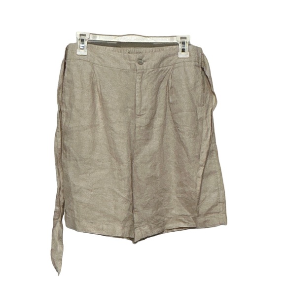 Linen Trouser Shorts, Size L - Picture 1 of 3